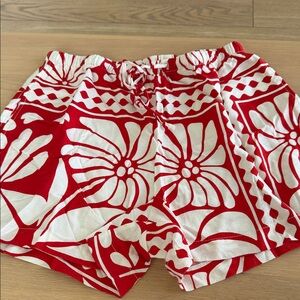H&M Red and White Patterned Garment